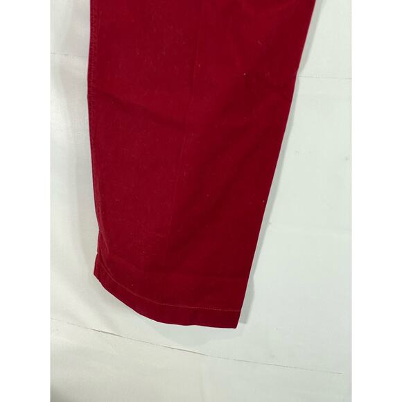 LACOSTE Men's Red Classic-Fit Straight-Leg Twill Chino Pant SZ 34 - Picture 10 of 14